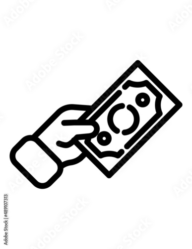 Send Money Payment Dollar Flat Icon Isolated On White Background