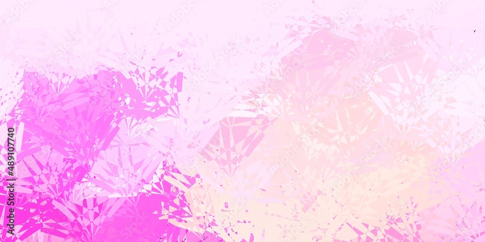 Dark Pink vector texture with random triangles.