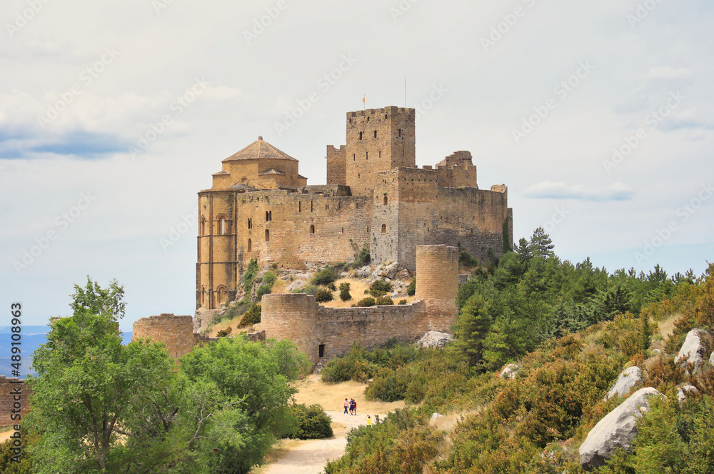 Medieval castle of Loarre(Castillo de Loarre). Huesca, Aragon, Spain