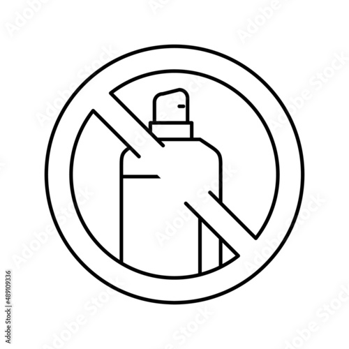 sedatives addiction line icon vector illustration