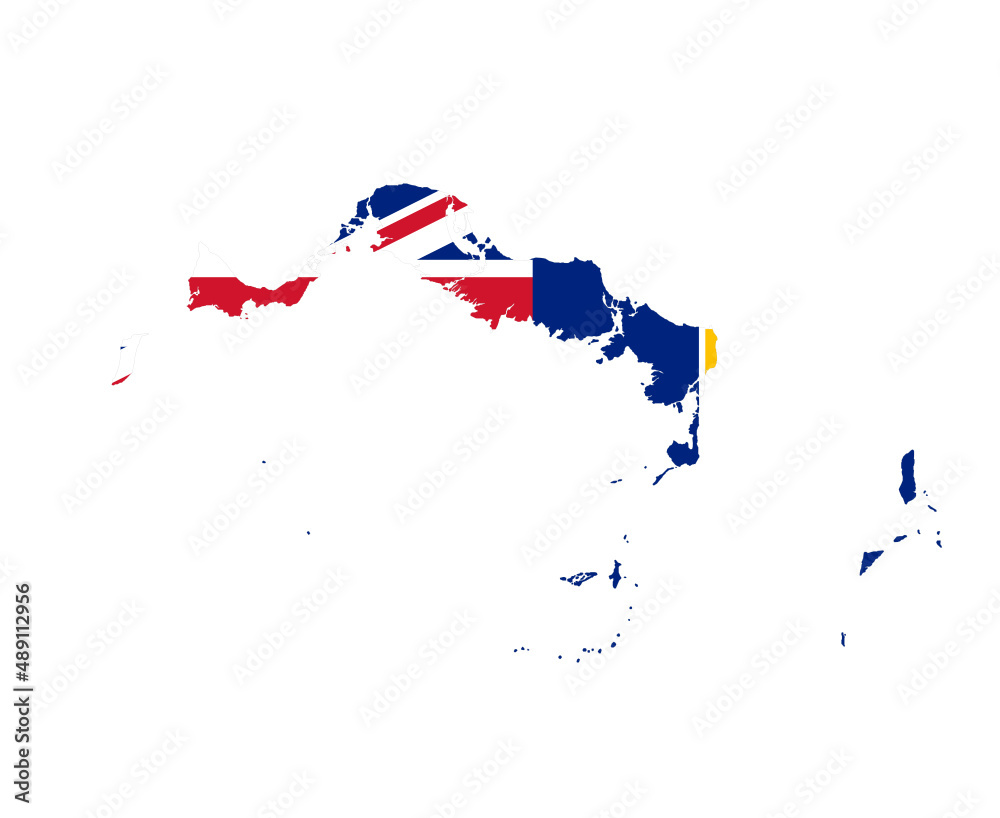 Fototapeta premium Turks and Caicos Islands Flag National North America Emblem Map Icon Vector Illustration Abstract Design Element