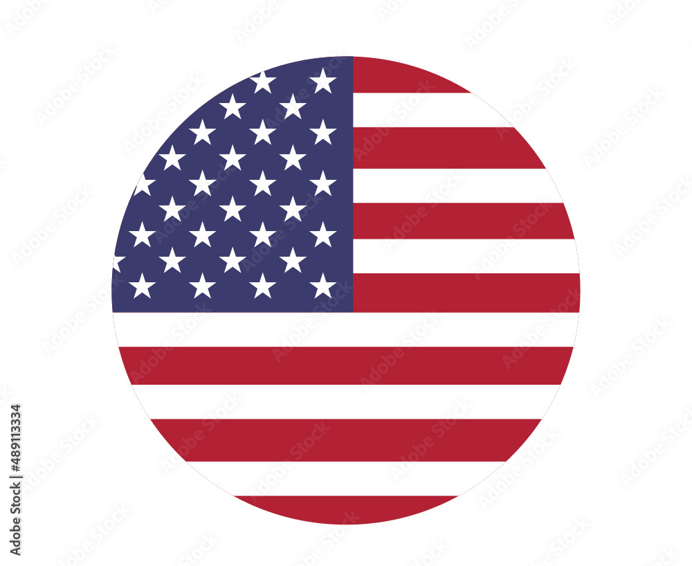 United States Flag National North America Emblem Icon Vector Illustration Abstract Design Element United States Flag National North America Emblem Icon Vector Illustration Abstract Design Element