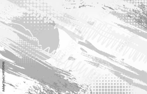 Abstract futuristic vector brushes gray color background