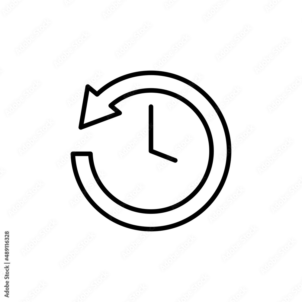 Illustration with arrow clock for concept design. Countdown concept. Round clock. Vector illustration. stock image. Illustration with arrow clock for concept design. Countdown concept. Round clock. Vector illustration. stock image.