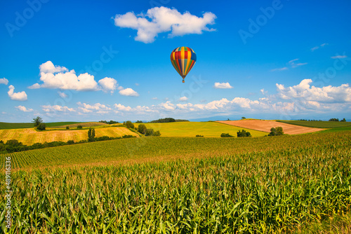 丘の町・美瑛の美しい田園風景