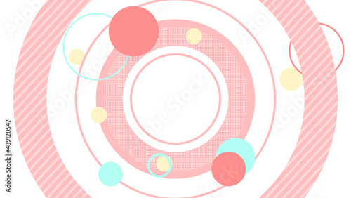 Motion graphics Background of overlapping circles