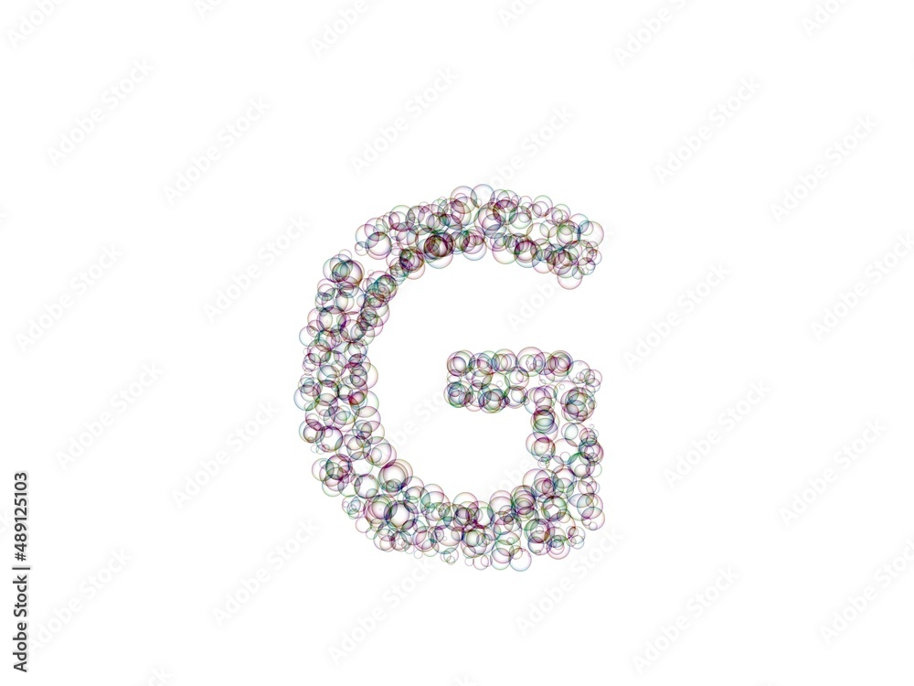 Bubble Themed Font Letter G Bubble Themed Font Letter G