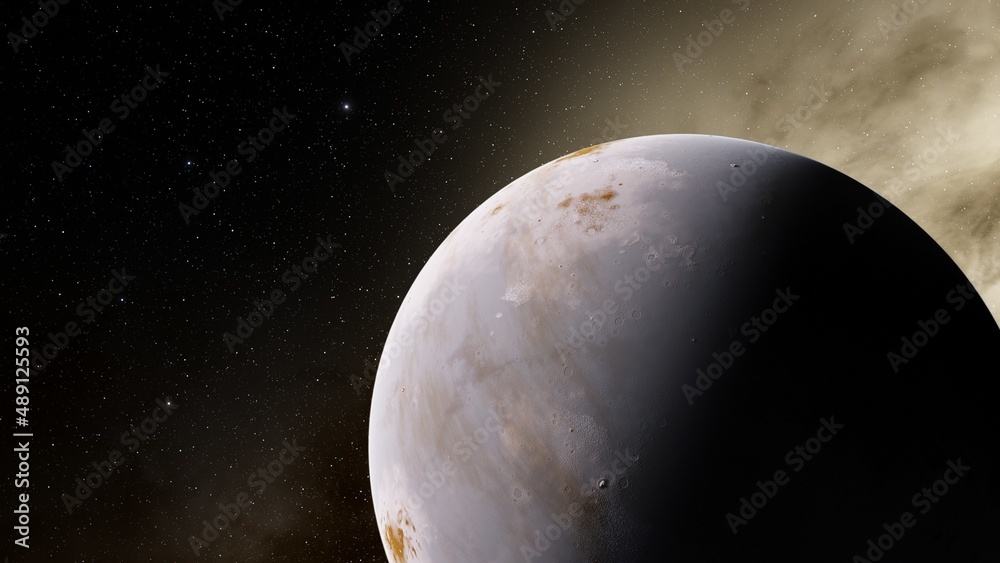 planet suitable for colonization, earth-like planet in far space, planets background 3d render planet suitable for colonization, earth-like planet in far space, planets background 3d render