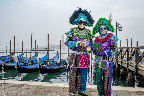 Costumes du carnaval de Venise en Italie 2022 © Cédric Vimeux