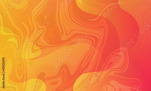 Abstract Colorful liquid background. Modern background design. gradient color. Orange Dynamic Waves. Fluid shapes composition. Fit for website  banners  wallpapers  brochure  posters