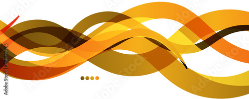 Abstract background - transparent overlapping wavy lines on white pattern. Vector Illustration For Wallpaper, Banner, Background, Landing Page