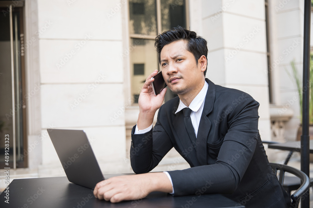 Asian Businessman Outdoors Asian Businessman Outdoors