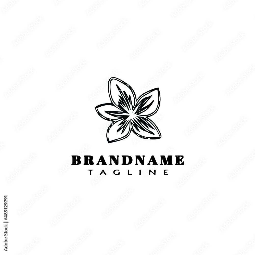 flower logo cartoon icon design template black isolated vector style flower logo cartoon icon design template black isolated vector style