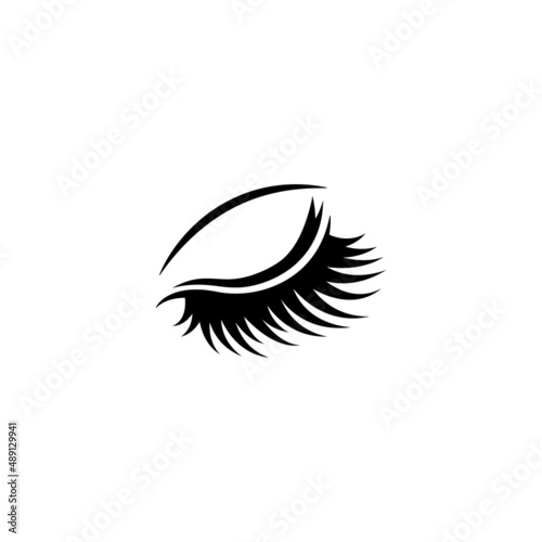 Eyelash icon design template vector isolated illustration