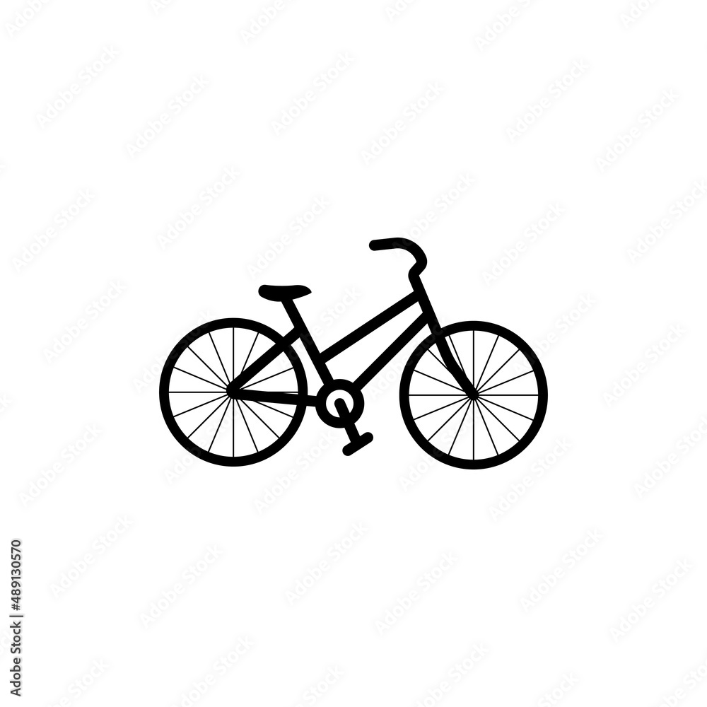 Bicycle icon design template vector isolated illustration Bicycle icon design template vector isolated illustration