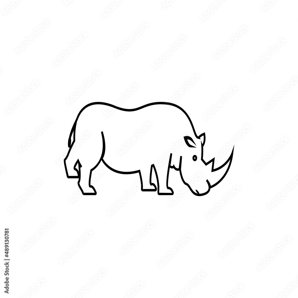 rhino illustration for wildlife day rhino illustration for wildlife day
