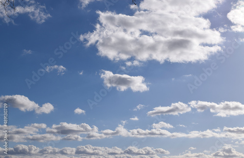 Fototapeta Naklejka Na Ścianę i Meble -  Blue sky and clouds texture