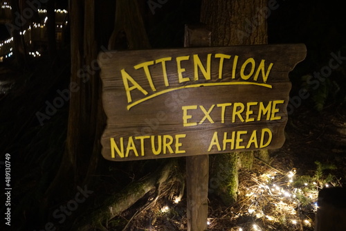 Extreme Nature Warning Sign