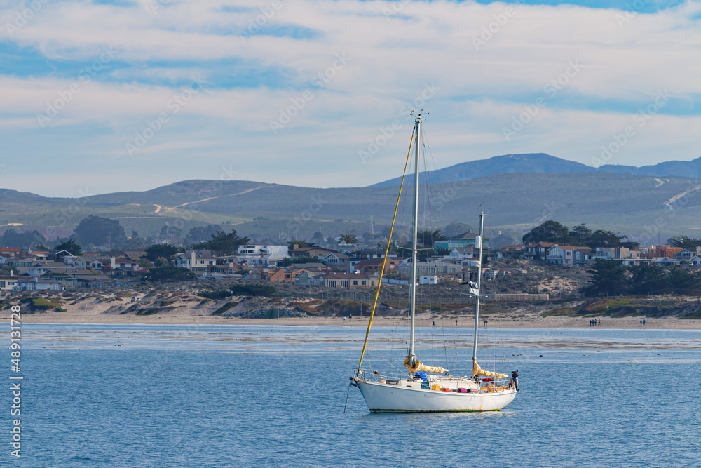 People playing boat in 17 mile coastline