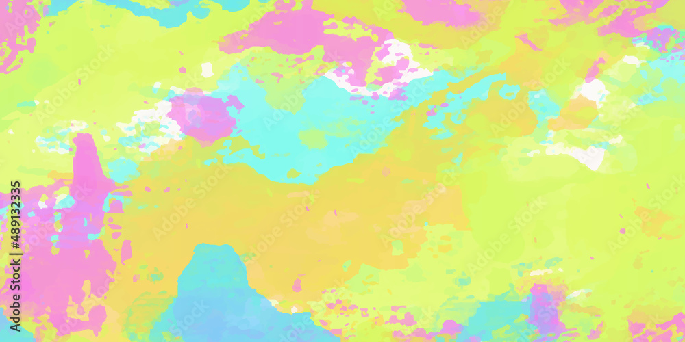Fototapeta premium watercolor hand painted background. Watercolor background in blue and green colors. Abstract watercolor paint background by teal color blue and green with liquid fluid texture for background.