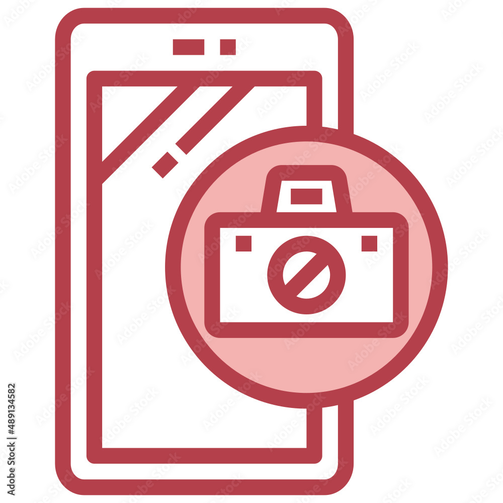 PHONE CAMERA red line icon,linear,outline,graphic,illustration PHONE CAMERA red line icon,linear,outline,graphic,illustration