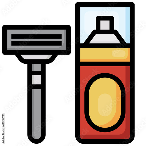 RAZOR filled outline icon,linear,outline,graphic,illustration
