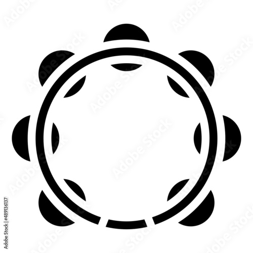 TAMBOURINE glyph icon,linear,outline,graphic,illustration
