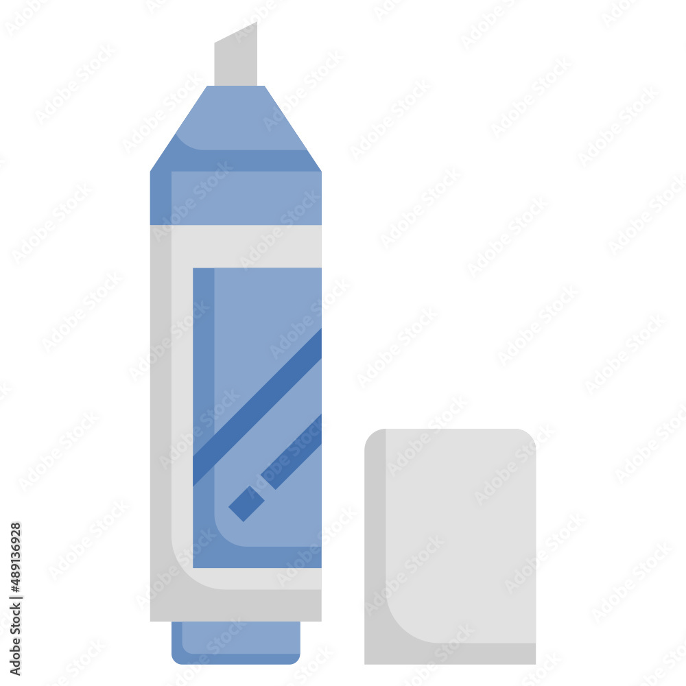 HIGHLIGHTER flat icon,linear,outline,graphic,illustration HIGHLIGHTER flat icon,linear,outline,graphic,illustration