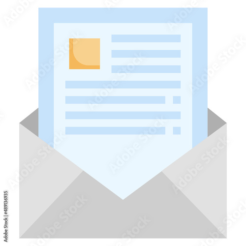 LETTER flat icon,linear,outline,graphic,illustration