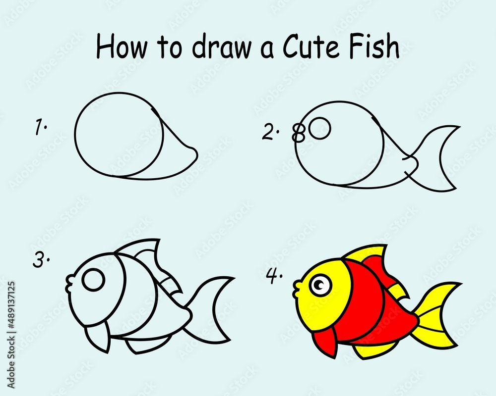 Easy and Cute Fish Drawing Tutorials | How To Draw - Colorful Fish Drawings  for Kids 🐟🐠 | By Kids Art & Craft | Facebook | I thought it was better to