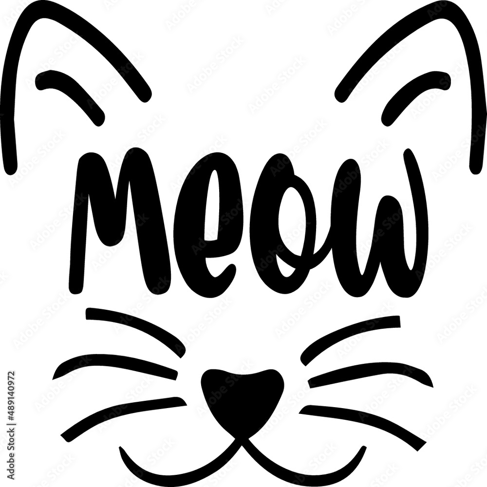 Cat T-shirt and SVG Design Cat T-shirt and SVG Design