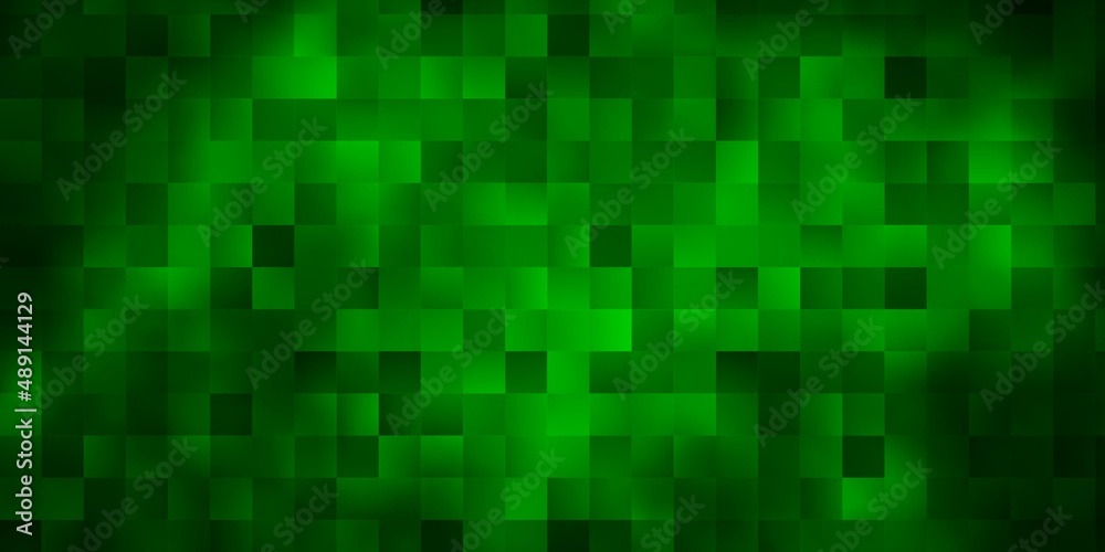 Dark Green vector background in polygonal style.