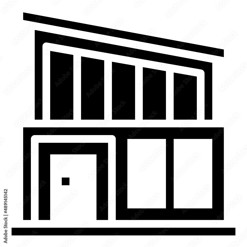 MODERN HOUSE glyph icon,linear,outline,graphic,illustration MODERN HOUSE glyph icon,linear,outline,graphic,illustration