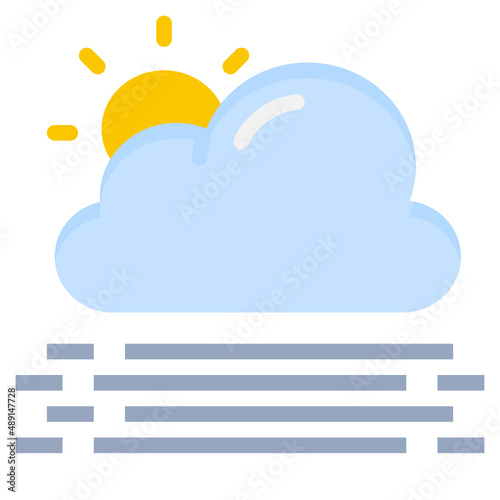 HAZE flat icon,linear,outline,graphic,illustration
