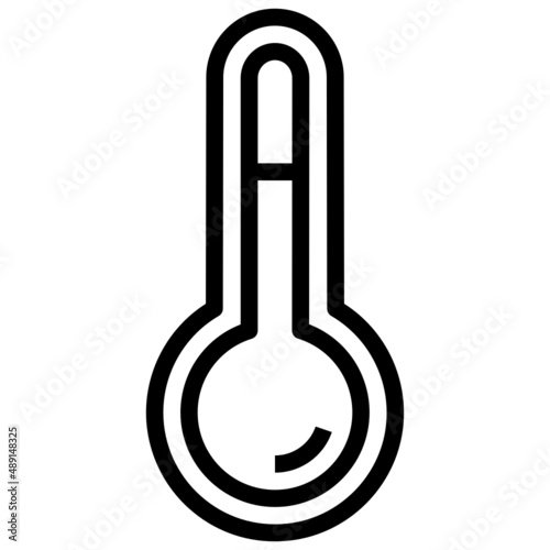 TEMPERATURE line icon,linear,outline,graphic,illustration