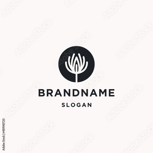 tulip logo icon design template