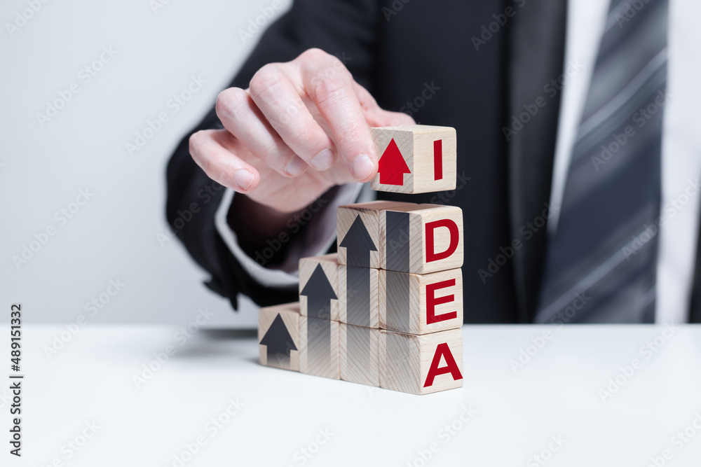 Business is growing thanks to new ideas. Idea concept Business is growing thanks to new ideas. Idea concept