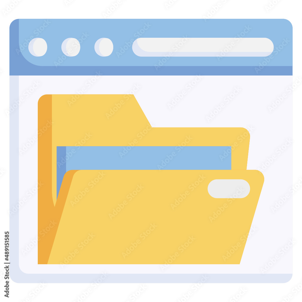 FOLDER flat icon,linear,outline,graphic,illustration