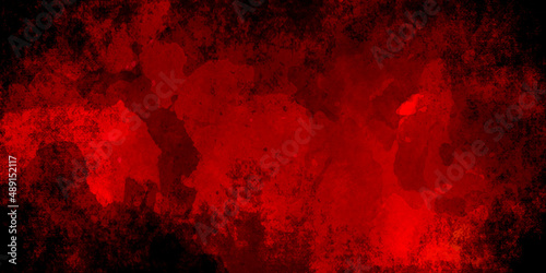 Dark cement horror scary background. Dark grunge red texture concrete Wall dark scary. Dark cement for background. Horrible wall full of scratches.