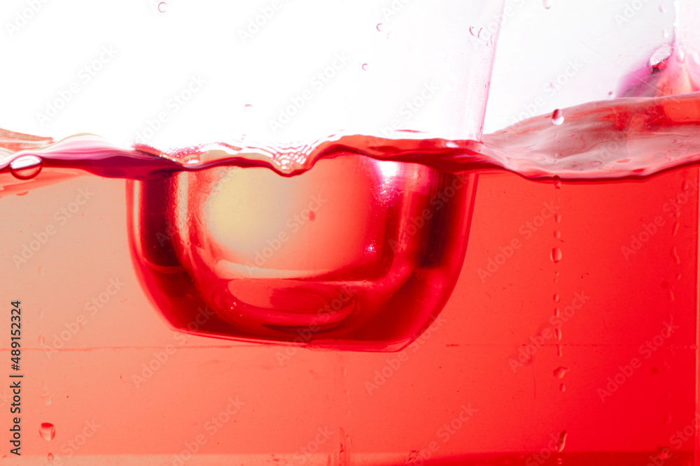 Fototapeta premium water, close-up of water splashes, white background