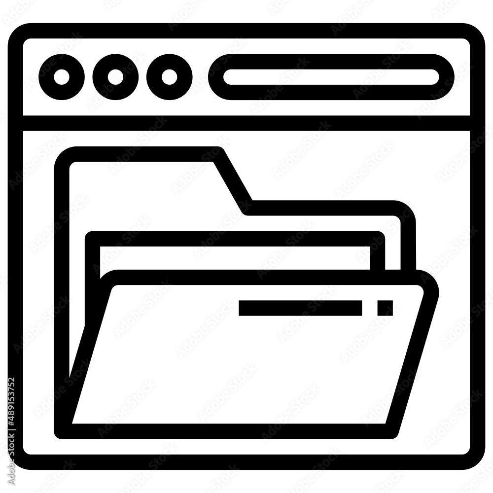 FOLDER line icon,linear,outline,graphic,illustration FOLDER line icon,linear,outline,graphic,illustration