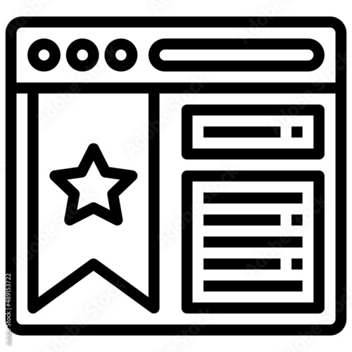 BOOK MARK line icon,linear,outline,graphic,illustration