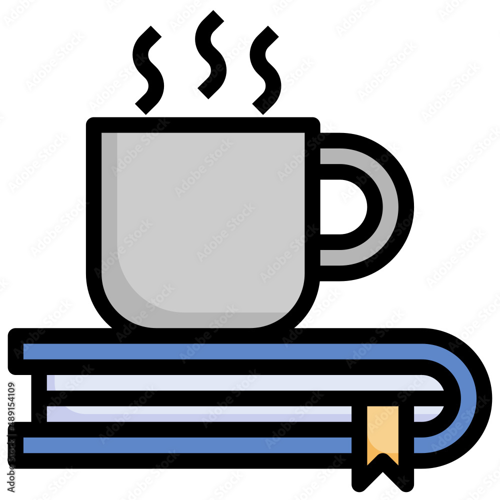 COFFEE BREAK filled outline icon,linear,outline,graphic,illustration COFFEE BREAK filled outline icon,linear,outline,graphic,illustration