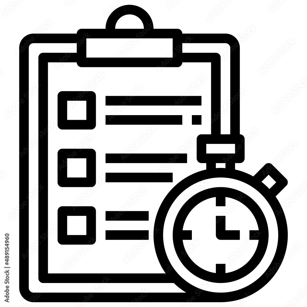 DEADLINE line icon,linear,outline,graphic,illustration