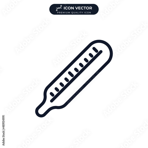 thermometer icon symbol template for graphic and web design collection logo vector illustration © keenan