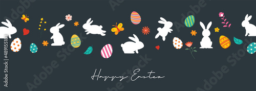 Happy easter egg greeting card background template.Can be used for cover, invitation, ad, wallpaper,flyers, posters, brochure.