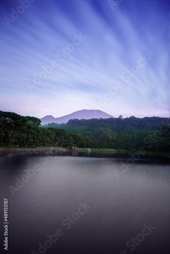 Mountain over the lake, situ batukarut