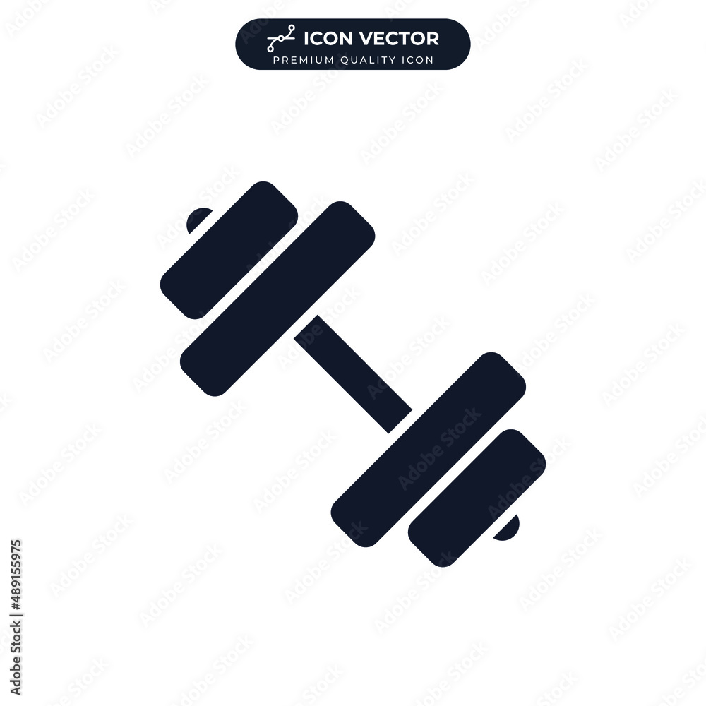 barbel icon symbol template for graphic and web design collection logo vector illustration barbel icon symbol template for graphic and web design collection logo vector illustration