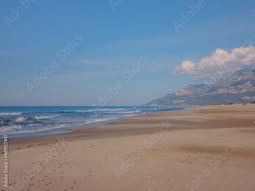 Patara beach is famous tourist landmark and natural destination in Turkey.