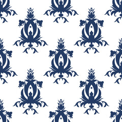 Acrylglasbilder Blau-weiße Muster Orientalisches Ornament in Blau Weiß  © foxyliam
